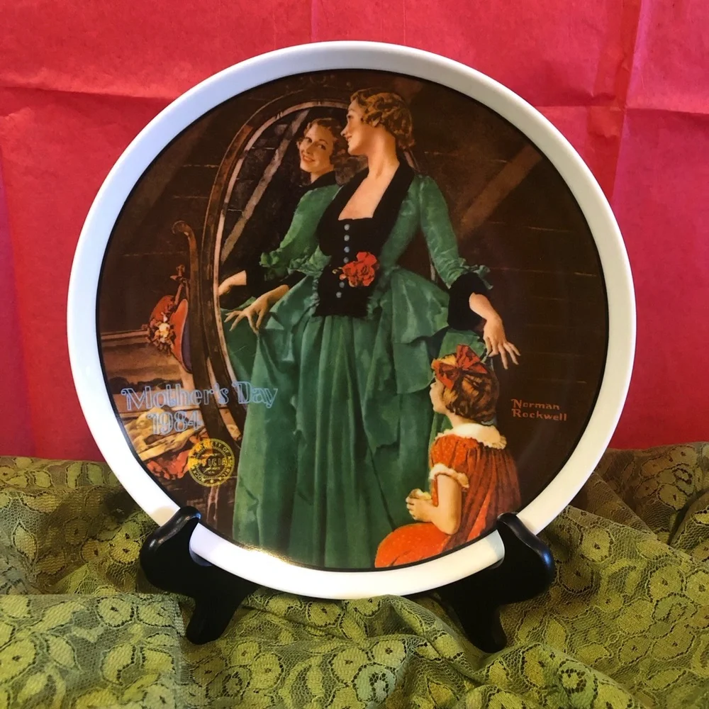 Norman Rockwell Mother’s Day Collectors Plate Vintage